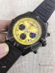 New Style Breitling B01 Black Case Chronograph Watch Black Rubber band (5)_th.jpg